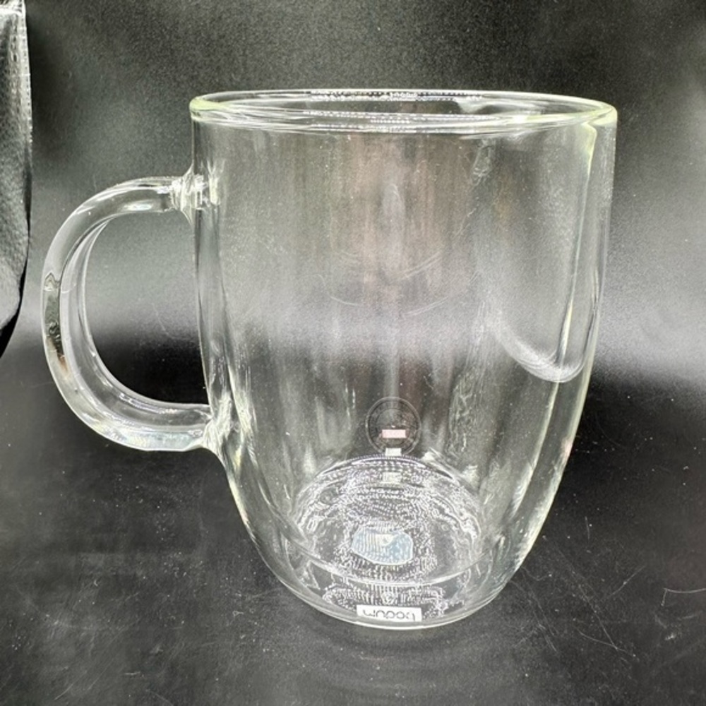 Bodum Mouth Blown Glass Mug NWT